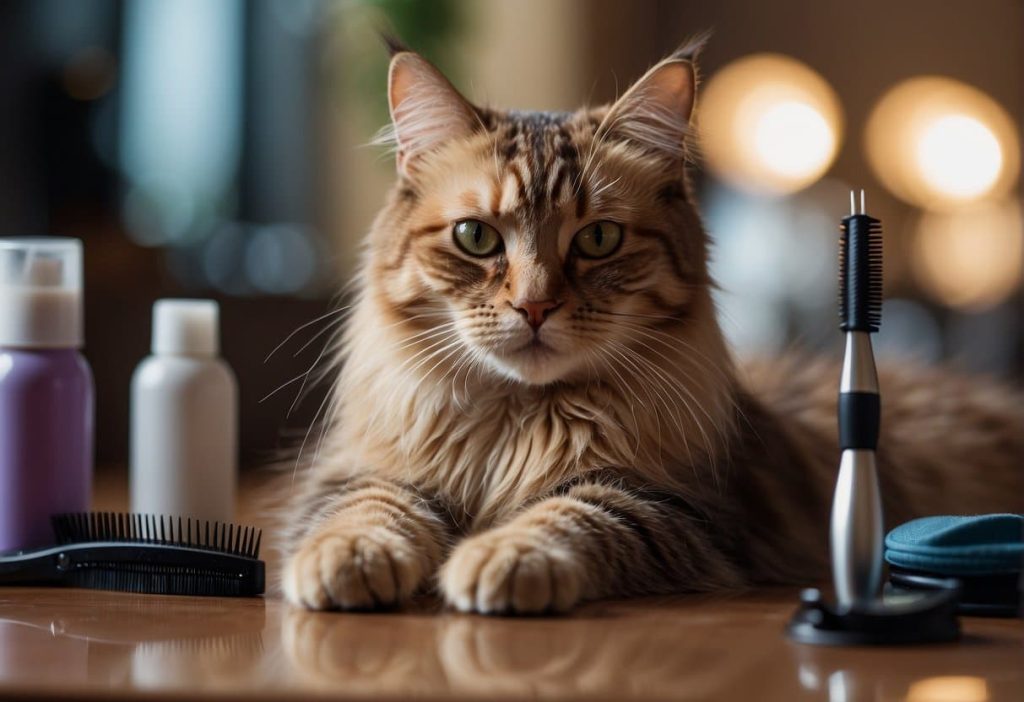 cat grooming for long haired cats